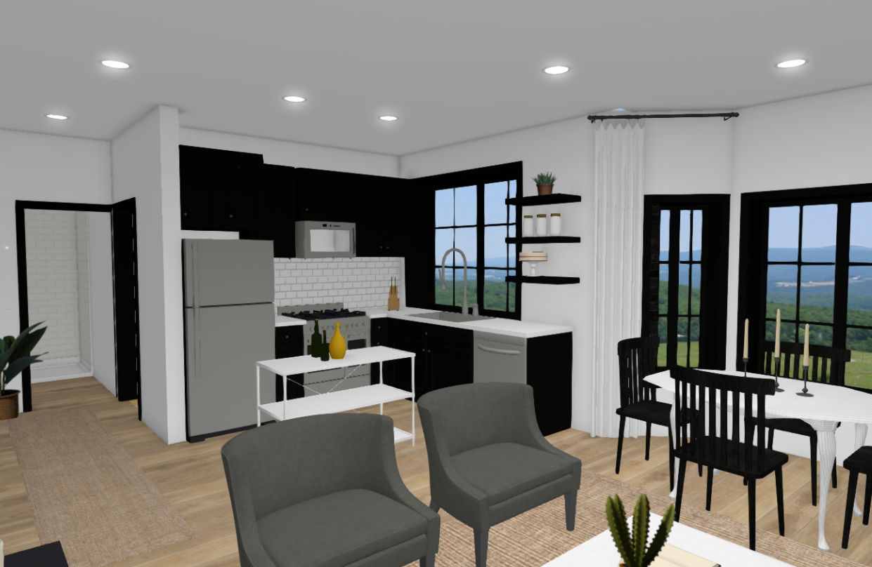 Artist rendering: an apartment at the O'Rourke
